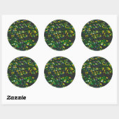 Green Thicket II Ronde Sticker (Vel)