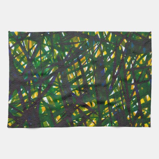 Green Thicket II Theedoek (Horizontaal)