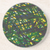 Green Thicket II Zandsteen Onderzetter (Voorkant)