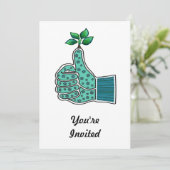 Green Thumb Gardening Glove Kaart (Staand voorkant)