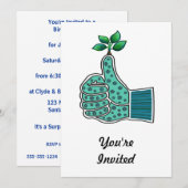 Green Thumb Gardening Glove Kaart (Voorkant / Achterkant)