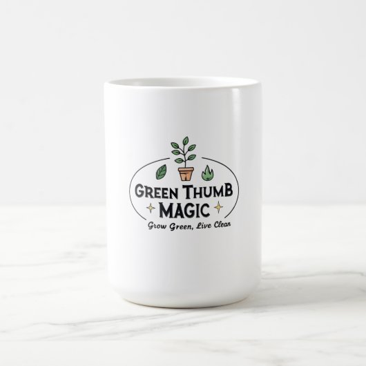 Green Thumb Magic | Urban Gardening Cofee Mug Koffiemok (Center)