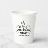 Green Thumb Magic | Urban Gardening Cofee Mug Papieren Bekers (Voorkant)