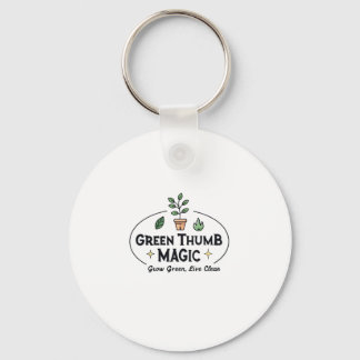 Green Thumb Magic | Urban Gardening T-Shirt Sleutelhanger
