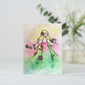 Green Thumb Springtime Briefkaart (Staand voorkant)