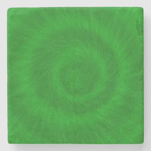 Green Tie Dye, Stone Onderzetter (Voorkant)