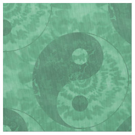 Green Tie Dye Yin Yang Symbol Stof