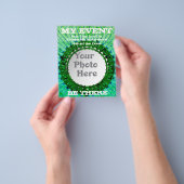 Green Tiedye Photo Event Flyers (Hand)