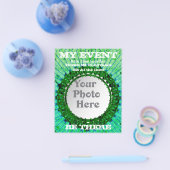 Green Tiedye Photo Event Flyers (Enkel)