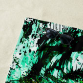 Green Tiger Head | Tiger Dragerhanddoek Strandlaken (In situ)