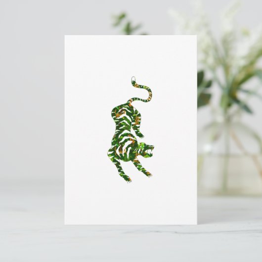 Green Tiger Kaart (Staand voorkant)