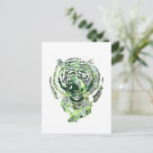 Green Tiger Spirit Briefkaart (Staand voorkant)