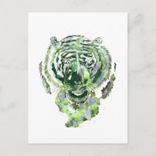 Green Tiger Spirit Briefkaart