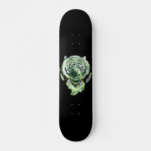 Green Tiger Spirit Persoonlijk Skateboard (Voorkant)