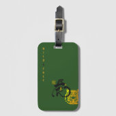 Green Tiger Wild & Free Chinoiserie Chic Bagagelabel (Voorkant (verticaal))