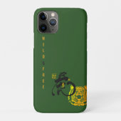 Green Tiger Wild & Free Chinoiserie Chic Case-Mate iPhone Case (Achterkant)