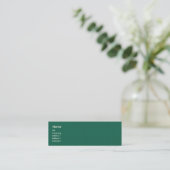 Green Tile - Skinny Mini Visitekaartje (Staand voorkant)