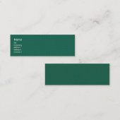 Green Tile - Skinny Mini Visitekaartje (Voorkant / Achterkant)