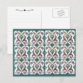 Green Tile-Turkey Briefkaart (Voorkant / Achterkant)
