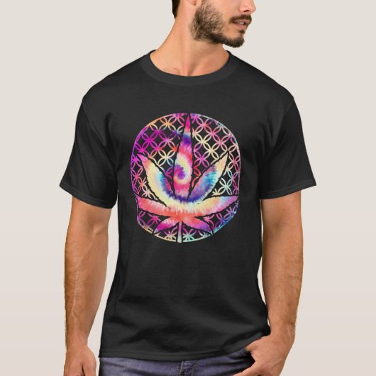 Green Times bloem van het leven potblad T-shirt (Voorkant)
