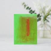 "Green to Red" Josef Albers Homage Briefkaart Afdr (Staand voorkant)