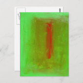 "Green to Red" Josef Albers Homage Briefkaart Afdr (Voorkant / Achterkant)