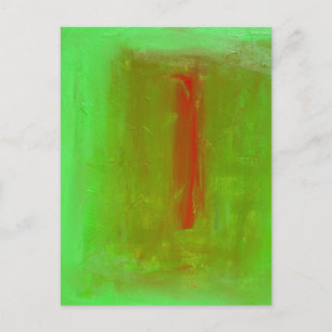 "Green to Red" Josef Albers Homage Briefkaart Afdr