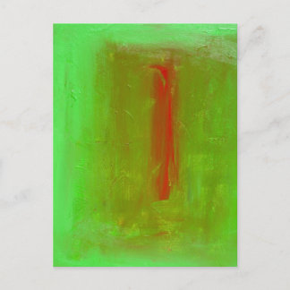 "Green to Red" Josef Albers Homage Briefkaart Afdr