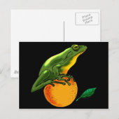 Green Toad en Sinaasappel Briefkaart (Voorkant / Achterkant)