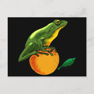 Green Toad en Sinaasappel Briefkaart