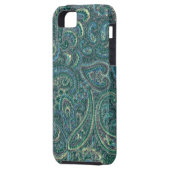 Green Tones   Paisley Pattern Case-Mate iPhone Case (Achterkant Links)
