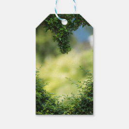 Green Topiary Heart Cadeaulabel