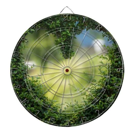 Green Topiary Heart Dartbord (Voorkant)