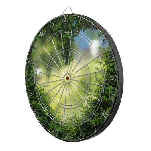 Green Topiary Heart Dartbord (Voorkant Rechts)