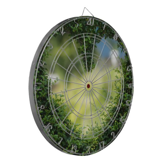 Green Topiary Heart Dartbord (Voorkant Links)