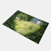 Green Topiary Heart Deurmat (Schuin)