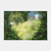 Green Topiary Heart Deurmat (Voorkant)