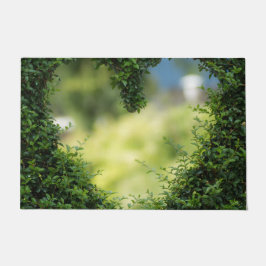 Green Topiary Heart Deurmat