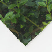 Green Topiary Heart Fleece Deken (Hoek)