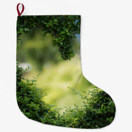 Green Topiary Heart Grote Kerstsok