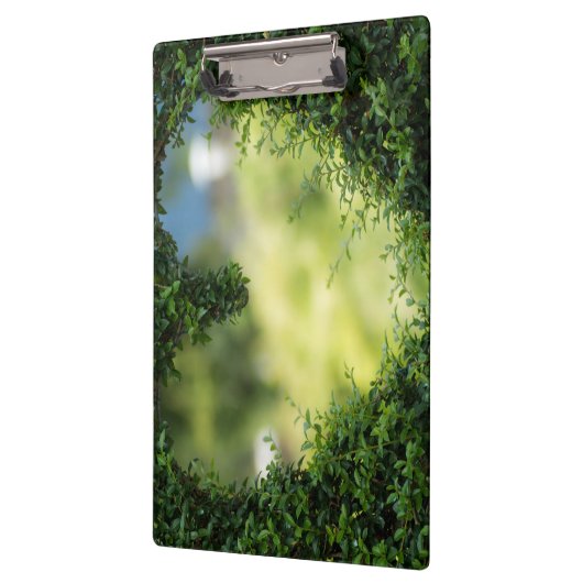 Green Topiary Heart Klembord (Links)