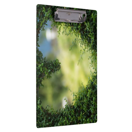 Green Topiary Heart Klembord (Rechts)