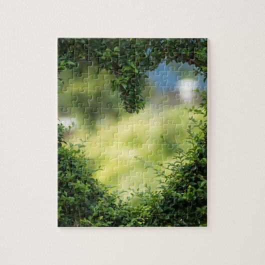 Green Topiary Heart Legpuzzel (Verticaal)