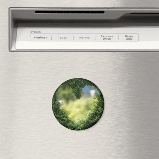 Green Topiary Heart Magneet (Insitu (Vaatwasser))