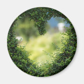 Green Topiary Heart Magneet (Voorkant)