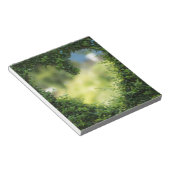 Green Topiary Heart Notitieblok (Schuin)