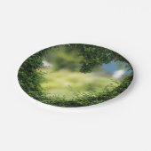 Green Topiary Heart Papieren Bordje (Gekanteld)