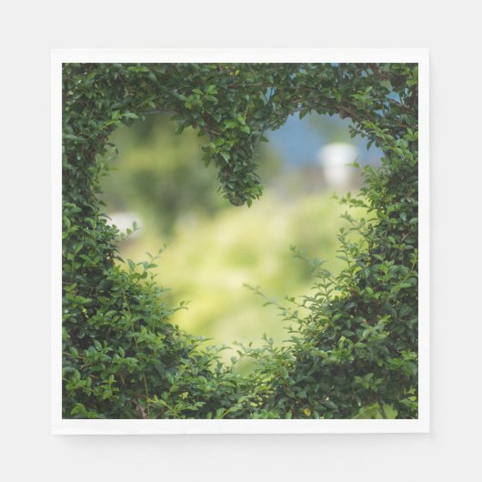 Green Topiary Heart Servet (Voorkant)