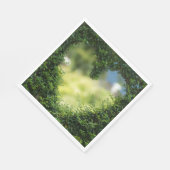 Green Topiary Heart Servet (Hoek)