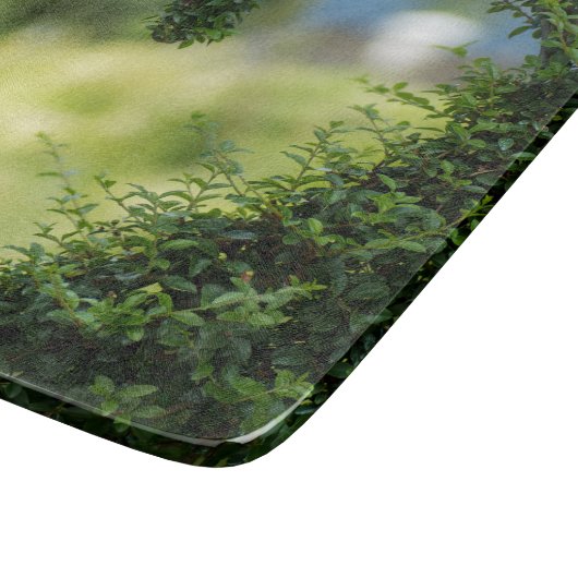 Green Topiary Heart Snijplank (Hoek)